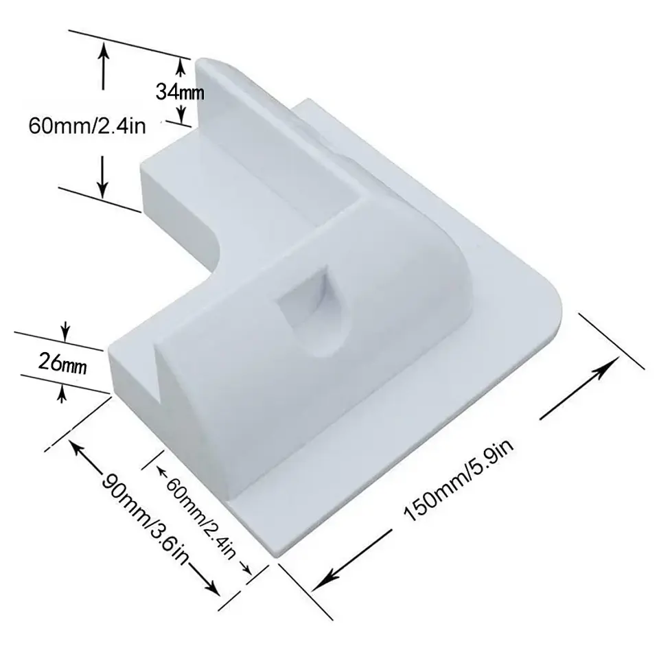 Solar Panel Mounting Bracket Installed in RV Caravan Camper Deck of Yacht ABS Plastic Waterproof Solar Support 4