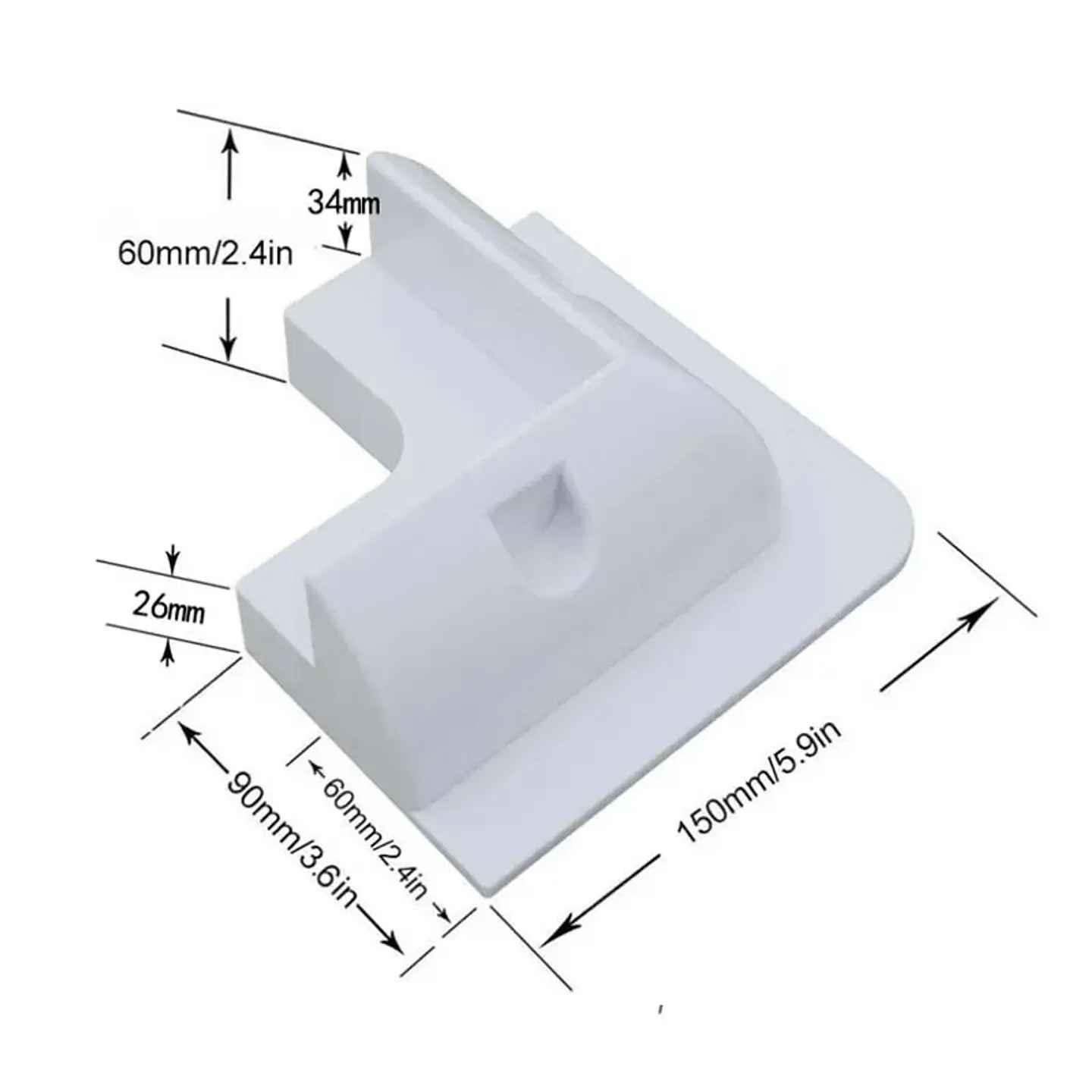 RV Solar Mounting Bracket Drill-Free Plastic Photovoltaic Panel Fixing Corner Brackets Kit For RV Caravans Vehicles Motorhomes 10