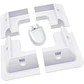 Solar Panel ABS Plastic Mounting Bracket with 5 Non Drilling Corner Kits, RV Marine Flat Top Camper and Caravan Installation - thumbnail 1