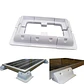 Solar Panel Mounting Bracket Installed in RV Caravan Camper Deck of Yacht ABS Plastic Waterproof Solar Support - thumbnail 5