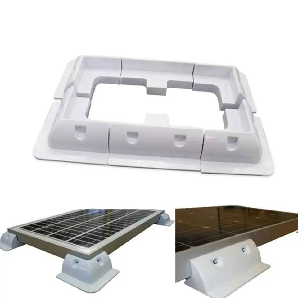 Solar Panel Mounting Bracket Installed in RV Caravan Camper Deck of Yacht ABS Plastic Waterproof Solar Support 5