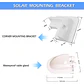 Solar Panel ABS Plastic Mounting Bracket with 5 Non Drilling Corner Kits, RV Marine Flat Top Camper and Caravan Installation - thumbnail 2