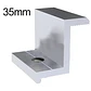 10Pcs Solar Panel Mounting Brackets Photovoltaic Solar Panel Racking Mounts  Accessories PV End Clamp Z Bracket Aluminum Alloy - thumbnail 5