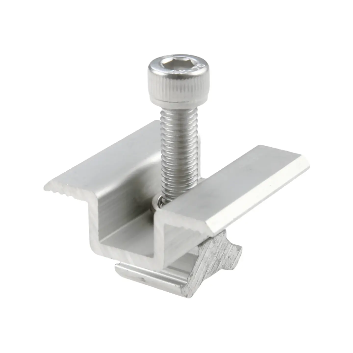 10 Set Panel Mounting Brackets Mid and End Clamp and Rail Kit for Roofing Solar Panels 1.18”-1.38” on Tin,Flat and Sheet Rooftop 2