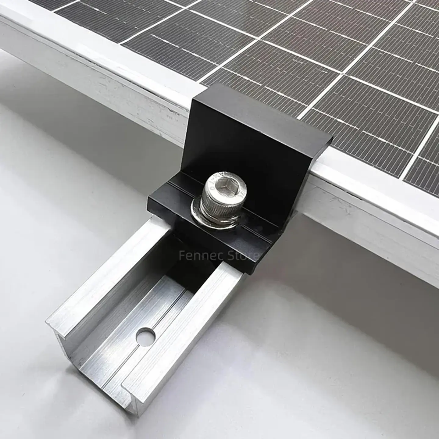Solar Panel Mounting Fixing Clamp Adjustable Bracket End & Mid Clamp PV Panel Clip for Solar Panel PV System Install Accessories 6