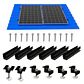 10/6pcs Solar Panel Mounting Brackets Mid and End Clamps and Rails Kit for Roofing Solar Panels of Multiple Sized,Mounting Clamp - thumbnail 7