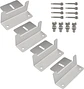 16Pcs/Set Solar Panel Mounting Bracket Kits 4/8 Units Solar Panel Aluminum Mounting Z Bracket Supporting for RV, Roof, Boat - thumbnail 11