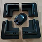 Solar Panel ABS Plastic Mounting Bracket with 5 Non Drilling Corner Kits, RV Marine Flat Top Camper and Caravan Installation - thumbnail 8