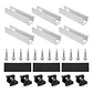 4/6/10Pcs Solar Panel Mounting Brackets Mid End Clamps Rails Kit Roofing Multiple Sized No Rust Firm Lock - thumbnail 7