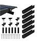 4/6/10Pcs Solar Panel Mounting Brackets Mid End Clamps Rails Kit Roofing Multiple Sized No Rust Firm Lock - thumbnail 10