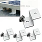 Solar Panel Z Brackets Mount Mounting Kits with Nuts and Bolts for RV, Trailers, Boats, Yachts, Wall, Off Gird Roof Installation - thumbnail 1