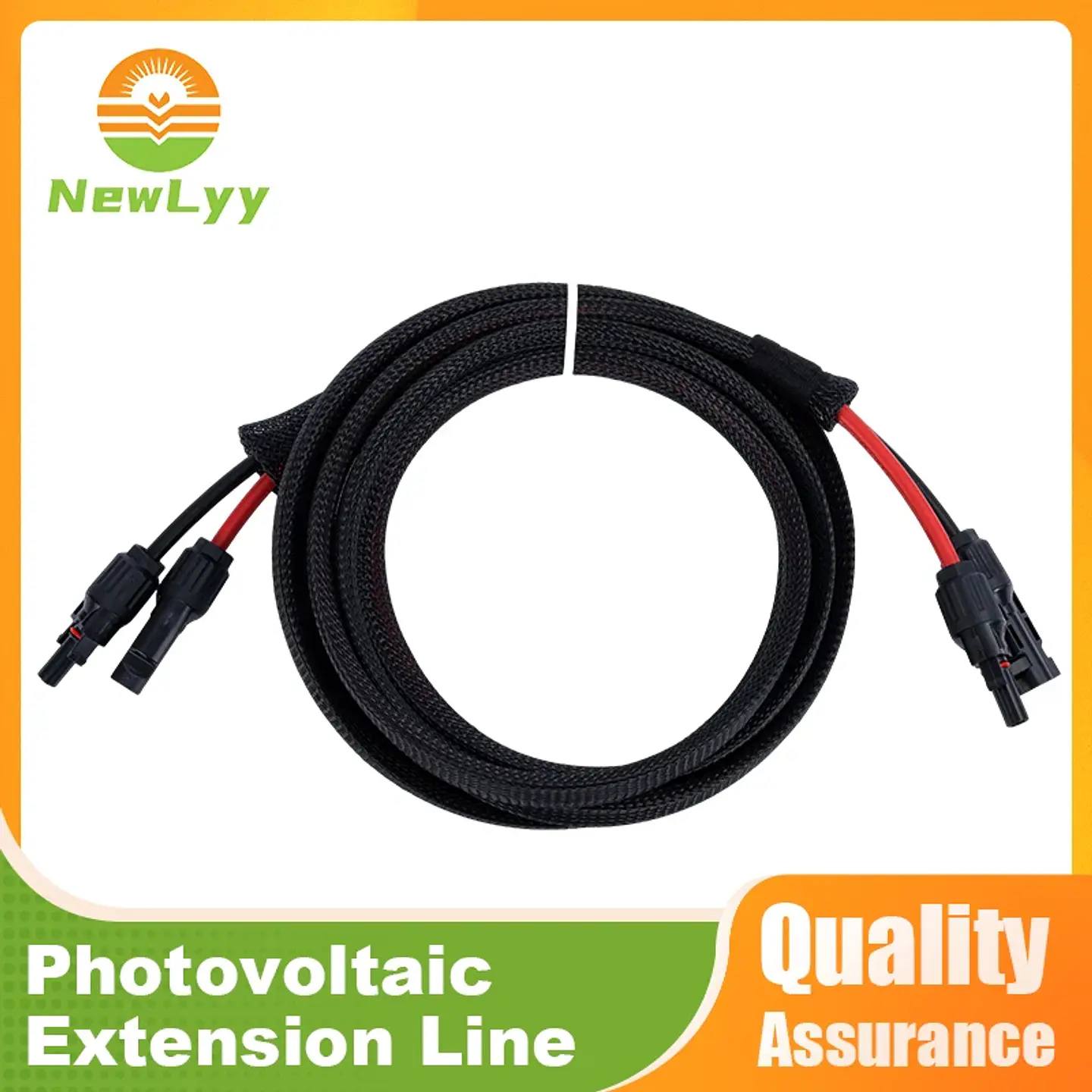 10AWG 12AWG Braided Solar Extension Cable PV Wire for Solar Panel System RV Boat Marine 1