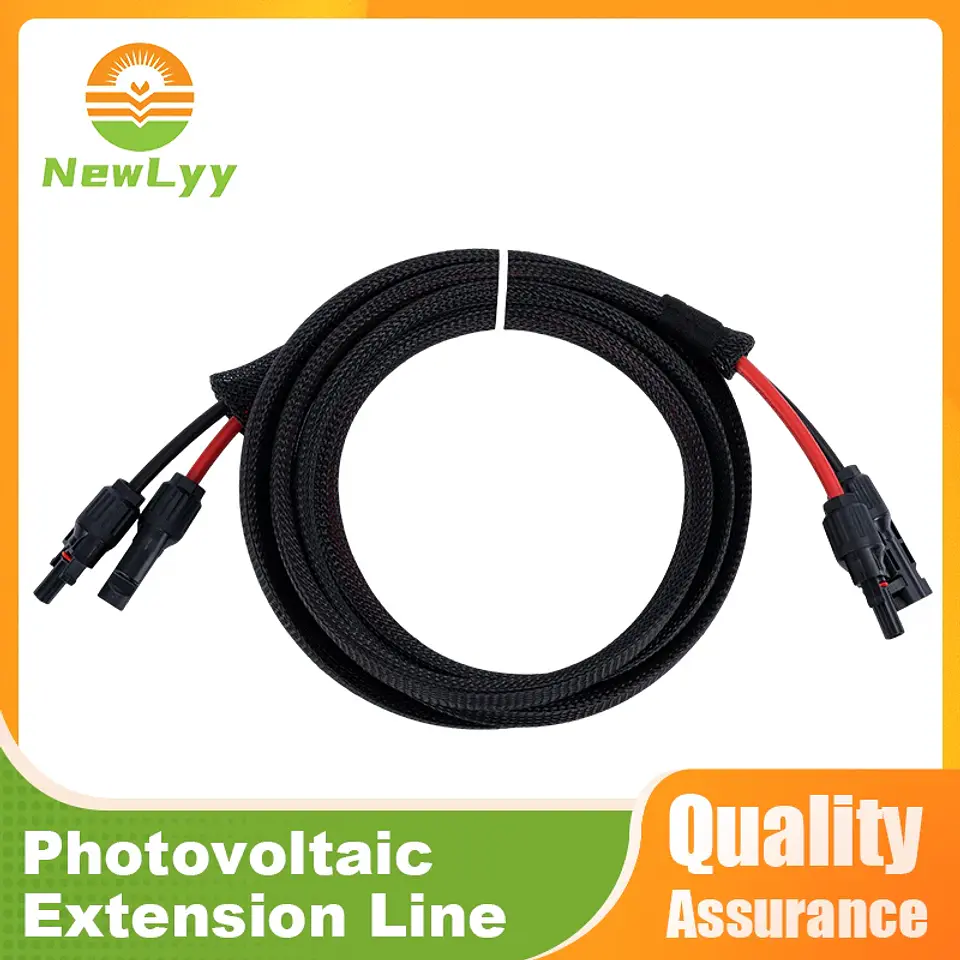 10AWG 12AWG Braided Solar Extension Cable PV Wire for Solar Panel System RV Boat Marine 1