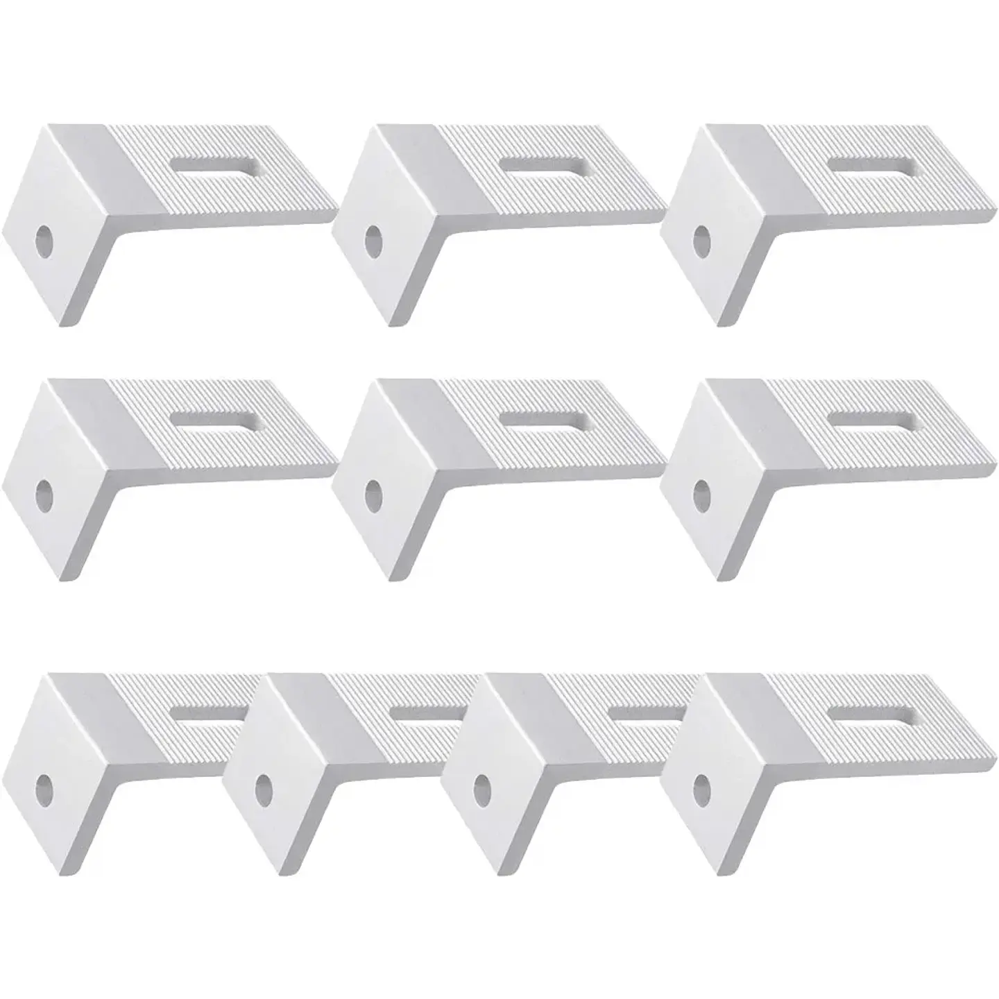 10pcs Solar Panel Mounting Brackets Flat Roof Mount Kit  Photovoltaic 90 Degree L Bracket Solar System Installation Accessories 1