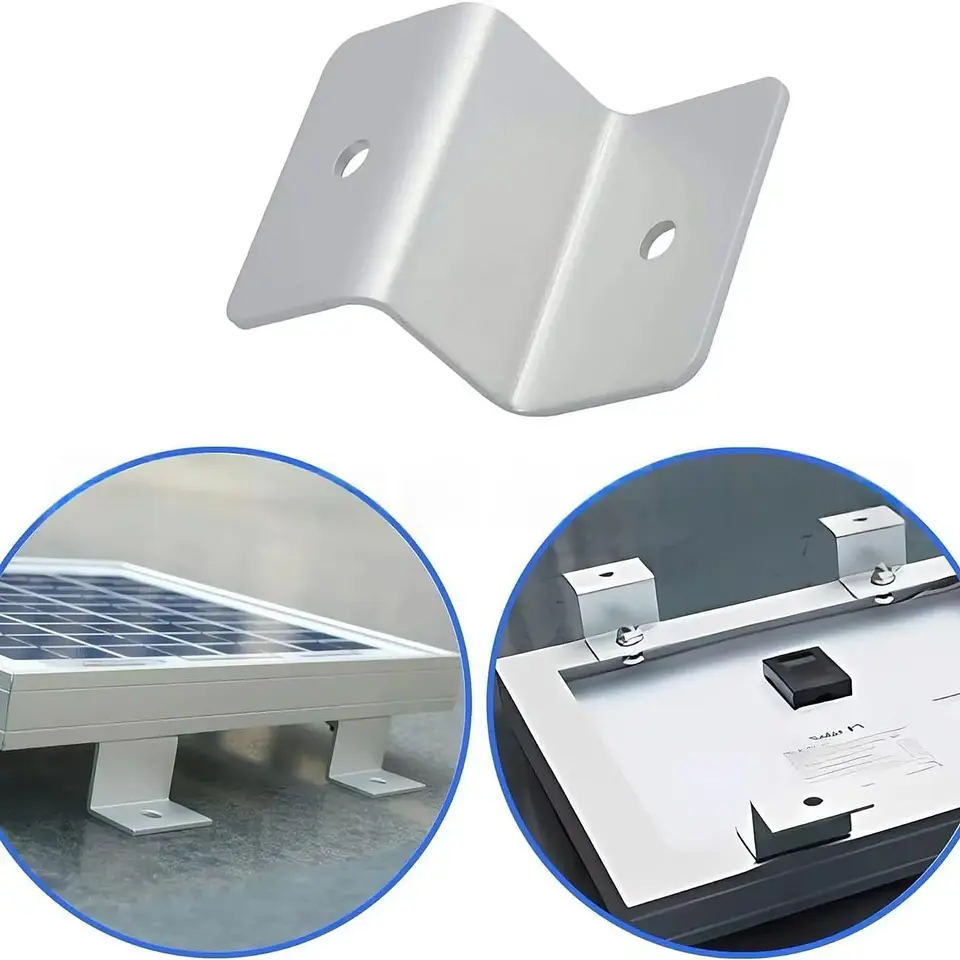 Solar Panel Z Brackets Mount Mounting Kits with Nuts and Bolts for RV, Trailers, Boats, Yachts, Wall, Off Gird Roof Installation 3