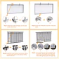 2PCS  Aluminium Solar Panel Bracket Hook for Balcony Railing, Solar Panel Mounting Bracket, PV Module Holder for Balcony Rail - thumbnail 3