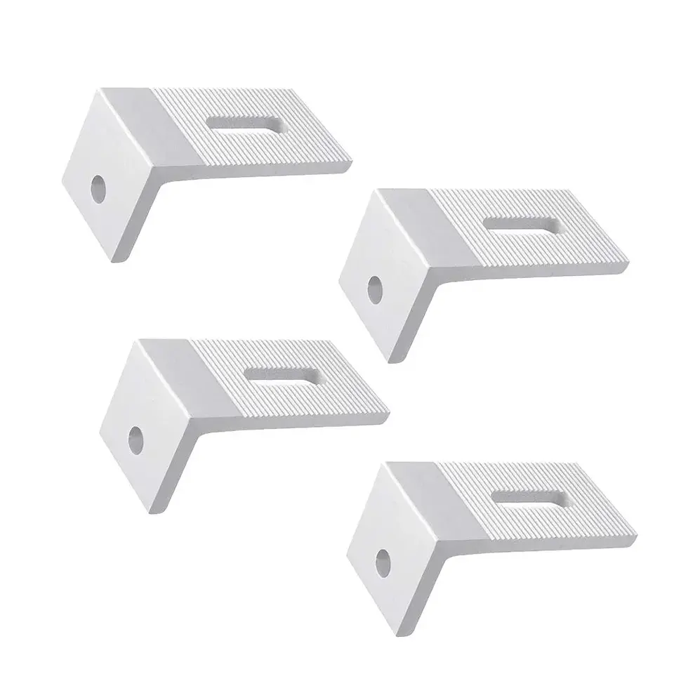 10pcs Solar Panel Mounting Brackets Flat Roof Mount Kit  Photovoltaic 90 Degree L Bracket Solar System Installation Accessories 2