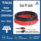 Solar Photovoltaic PV Cable Wire Battery Connection Cable 4 6 8 10 12 14 16 AWG/2.5 4 6 8 10mm2  Red Black Cable - thumbnail 1