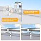 2PCS  Aluminium Solar Panel Bracket Hook for Balcony Railing, Solar Panel Mounting Bracket, PV Module Holder for Balcony Rail - thumbnail 4