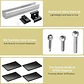 12 Pcs Solar Panel Bracket Kit  Aluminium Mounting Rail 30mm/35mm End Clamps Brackets for Flat Roof PV Mounting Rail - thumbnail 3
