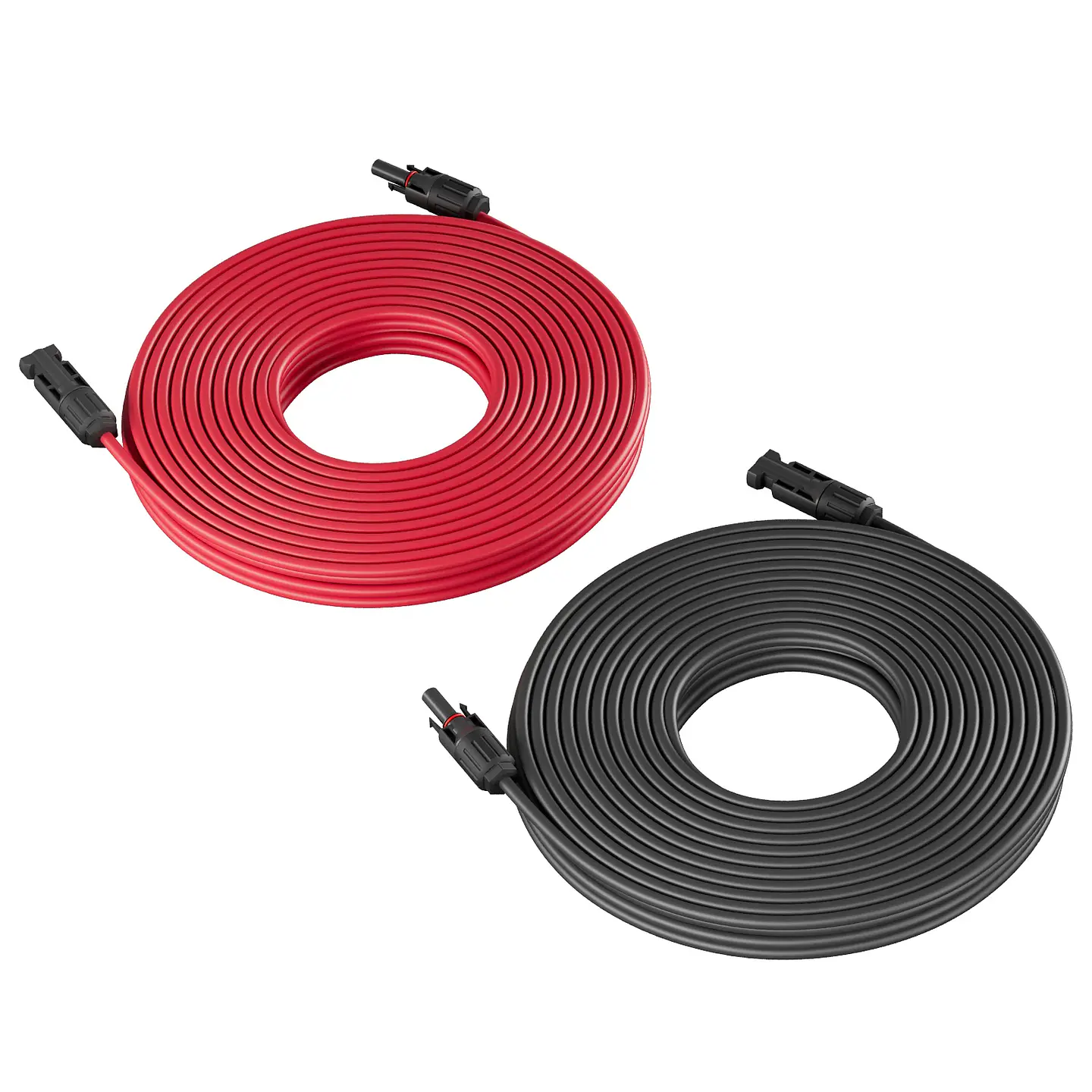 Solar Panel Cable Wire Extension PV Cable DC Rated 1-10 Meter 4mm²6mm² 1000V/1500V With Solar Connectors Plugs 3