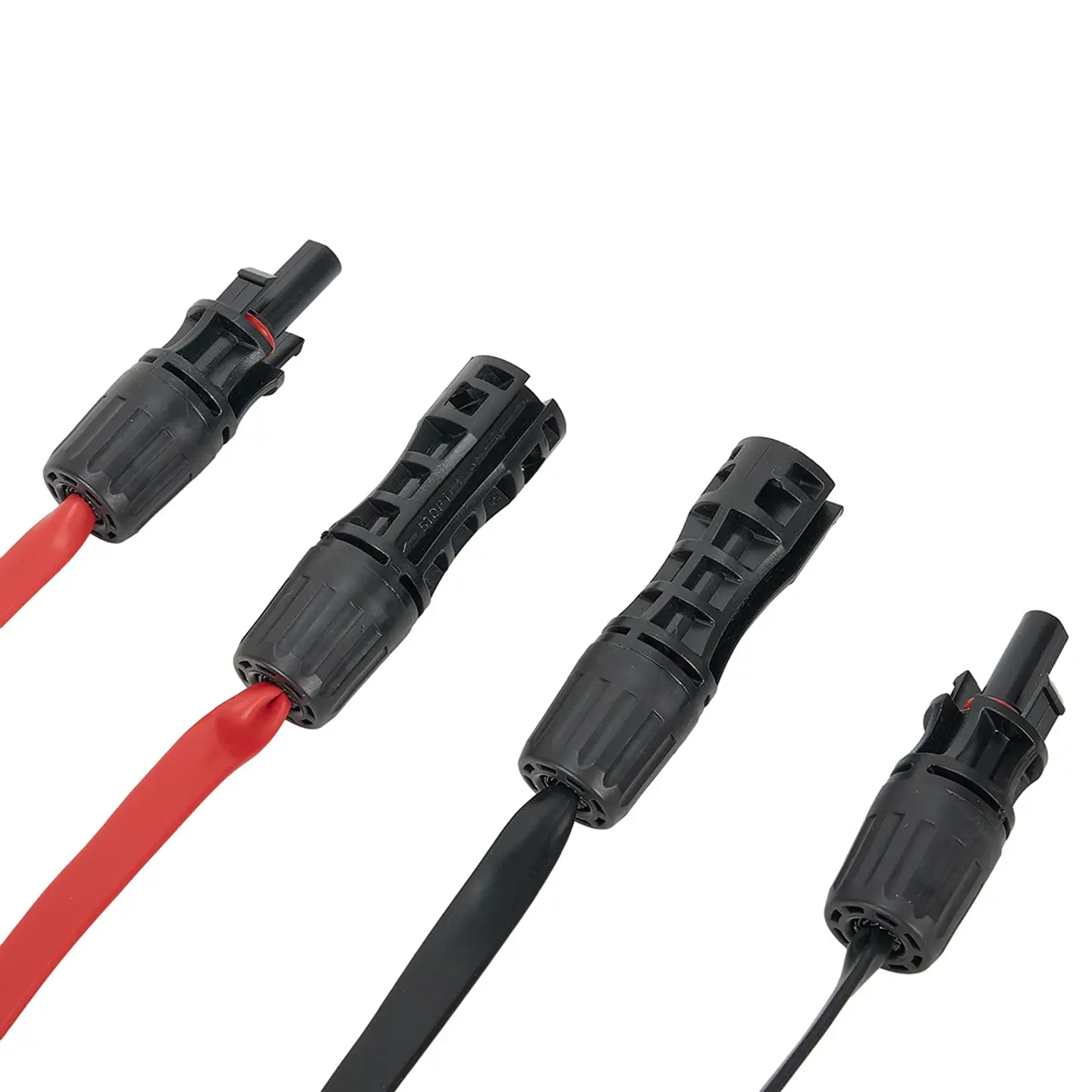 Flexible Flat Cable Flat Solar Cable 100cm Length Compatible With PV Connectors Copper Wire Core For Casement Installation 2