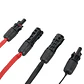 Flexible Flat Cable Flat Solar Cable 100cm Length Compatible With PV Connectors Copper Wire Core For Casement Installation - thumbnail 2