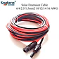 1 Pair Solar Panel Extension Cable Copper Wire Black and Red with solar Connector Solar PV Cable 6/4/2.5 mm2 10/12/14 AWG - thumbnail 2