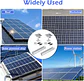12 Pcs Solar Panel Bracket Kit  Aluminium Mounting Rail 30mm/35mm End Clamps Brackets for Flat Roof PV Mounting Rail - thumbnail 5