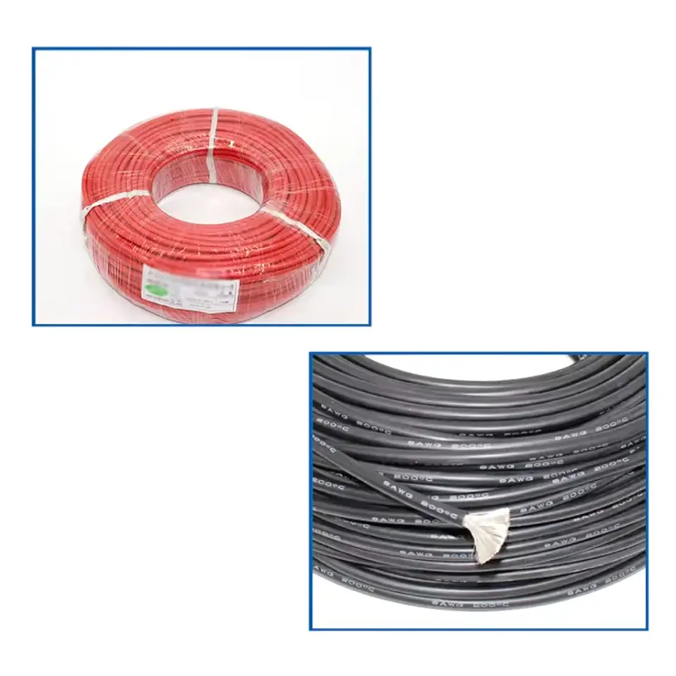 10 Meter/Lot High Quality Wire Silicone 10 12 14 16 18 20 22 24 26 28 30 AWG 5m Red and 5m Black Color 6