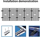 12 Pcs Solar Panel Bracket Kit  Aluminium Mounting Rail 30mm/35mm End Clamps Brackets for Flat Roof PV Mounting Rail - thumbnail 6