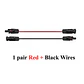 1Pair Solar extension cable wire 12 10AWG 4/6mm² Red Black with male and female connectors For solar panels solar controller     - thumbnail 3