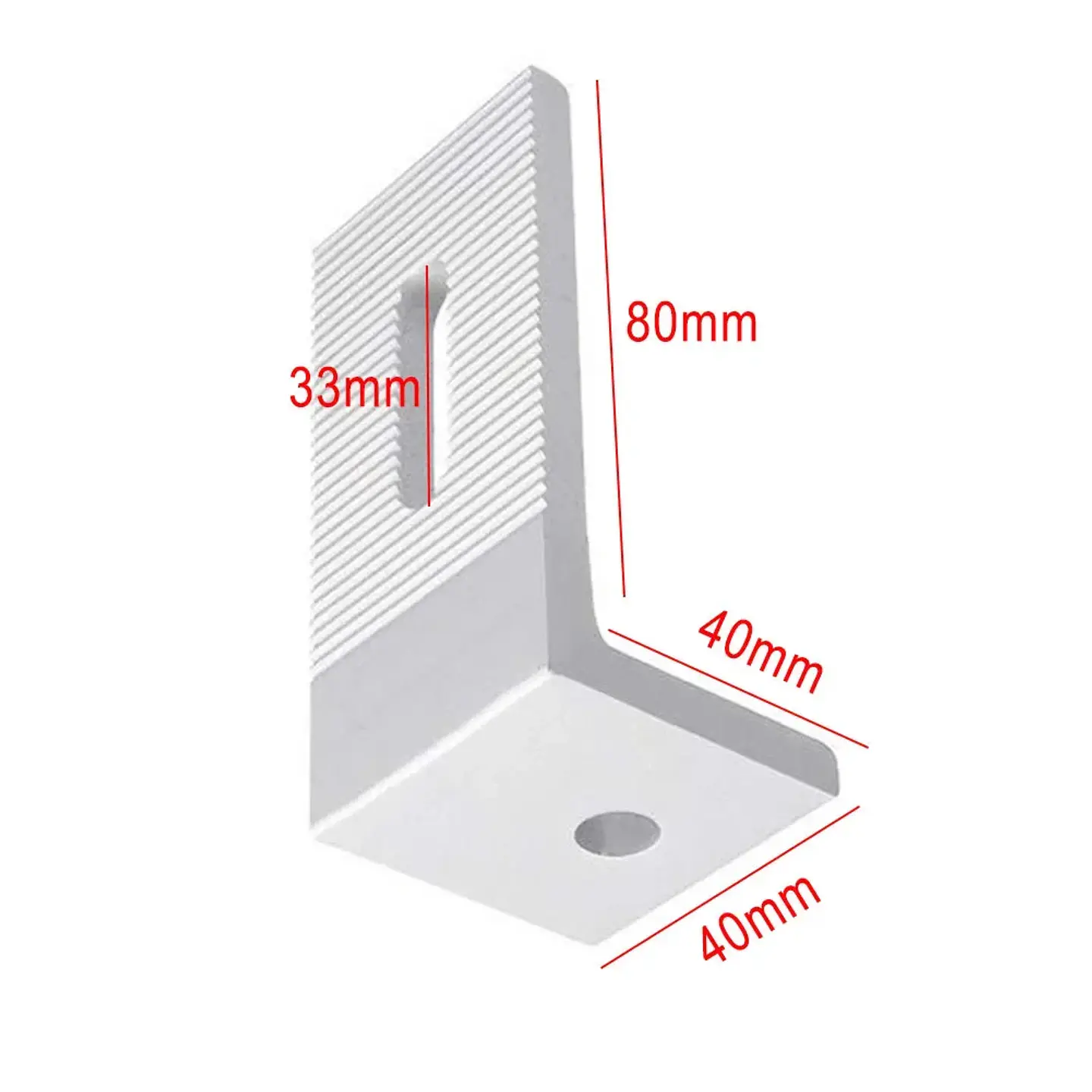 10pcs Solar Panel Mounting Brackets Flat Roof Mount Kit  Photovoltaic 90 Degree L Bracket Solar System Installation Accessories 6