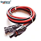 1 Pair Solar Panel Extension Cable Copper Wire Black and Red with solar Connector Solar PV Cable 6/4/2.5 mm2 10/12/14 AWG - thumbnail 7