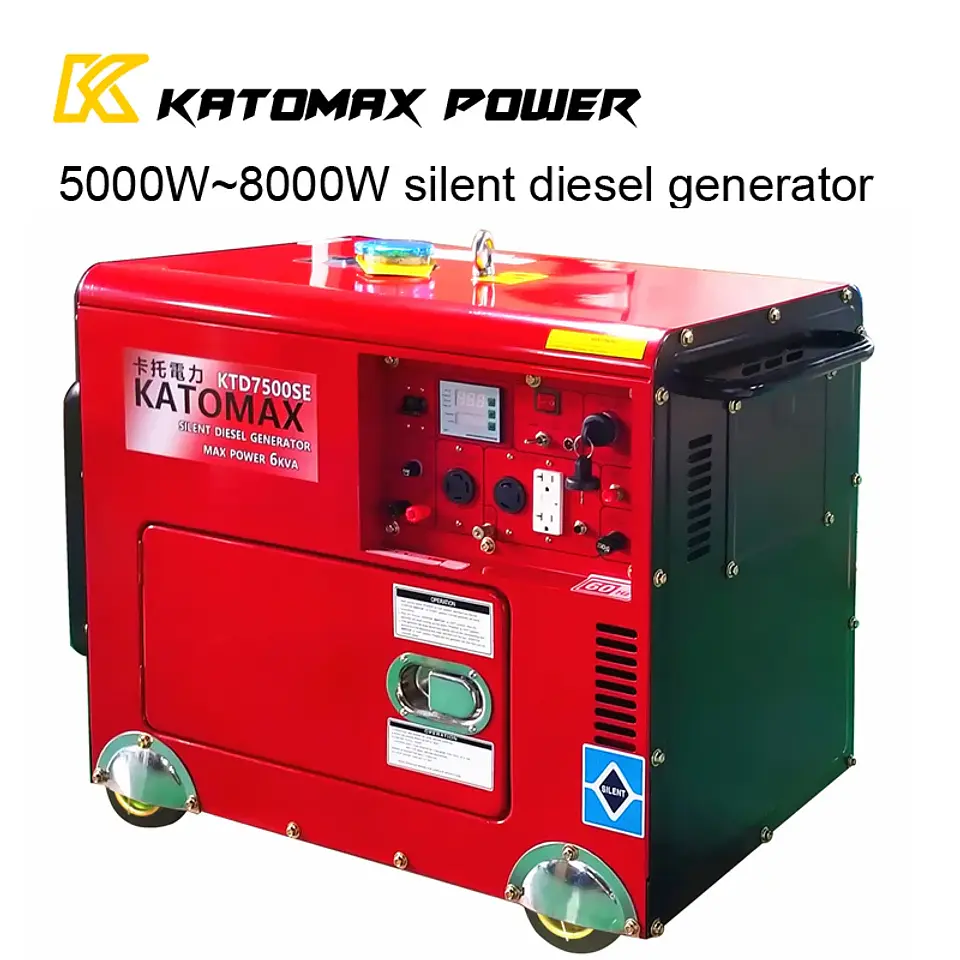 KATOMAX Silent Diesel Generator, 4.5 kW Rated / 5 kW Peak | Nova Bliss 5