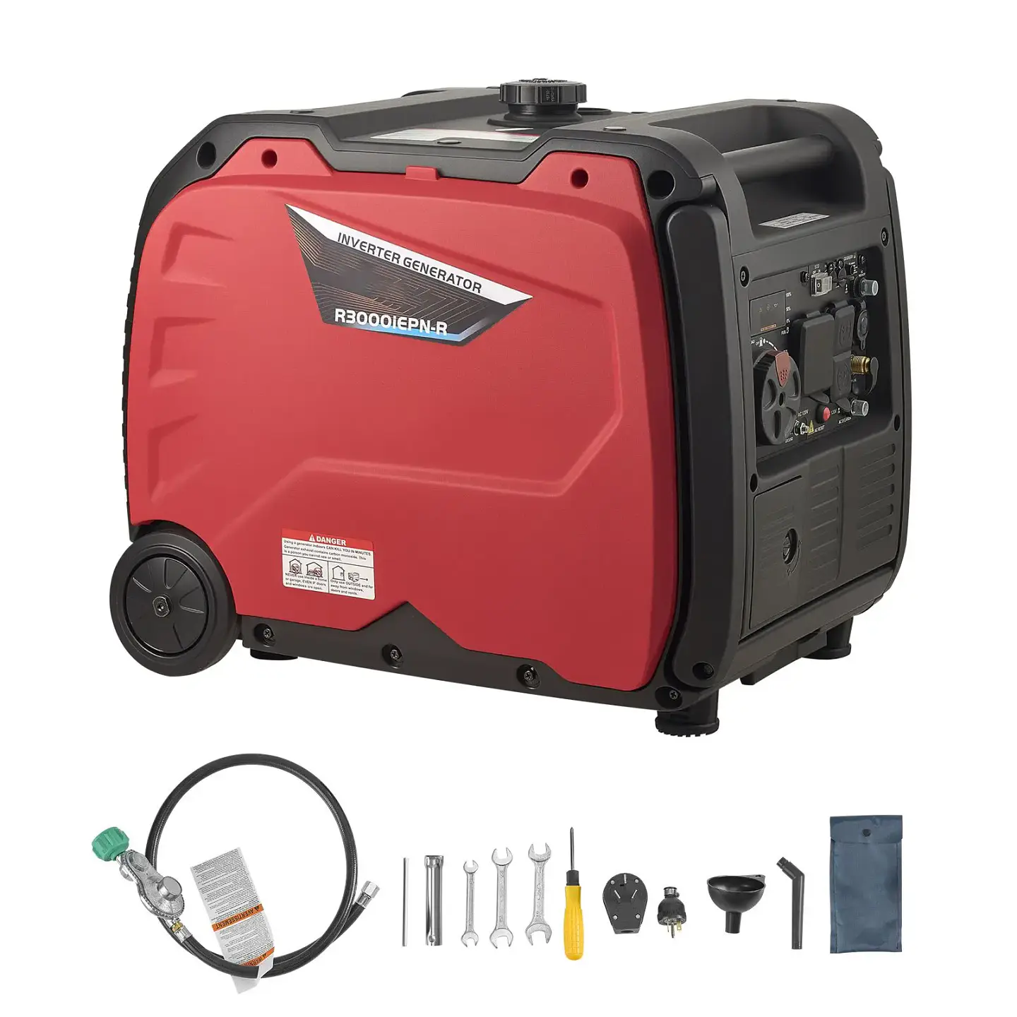 Quiet Dual-Fuel Gasoline / LPG Inverter Generator, 4,200 W Peak | Nova Bliss 1