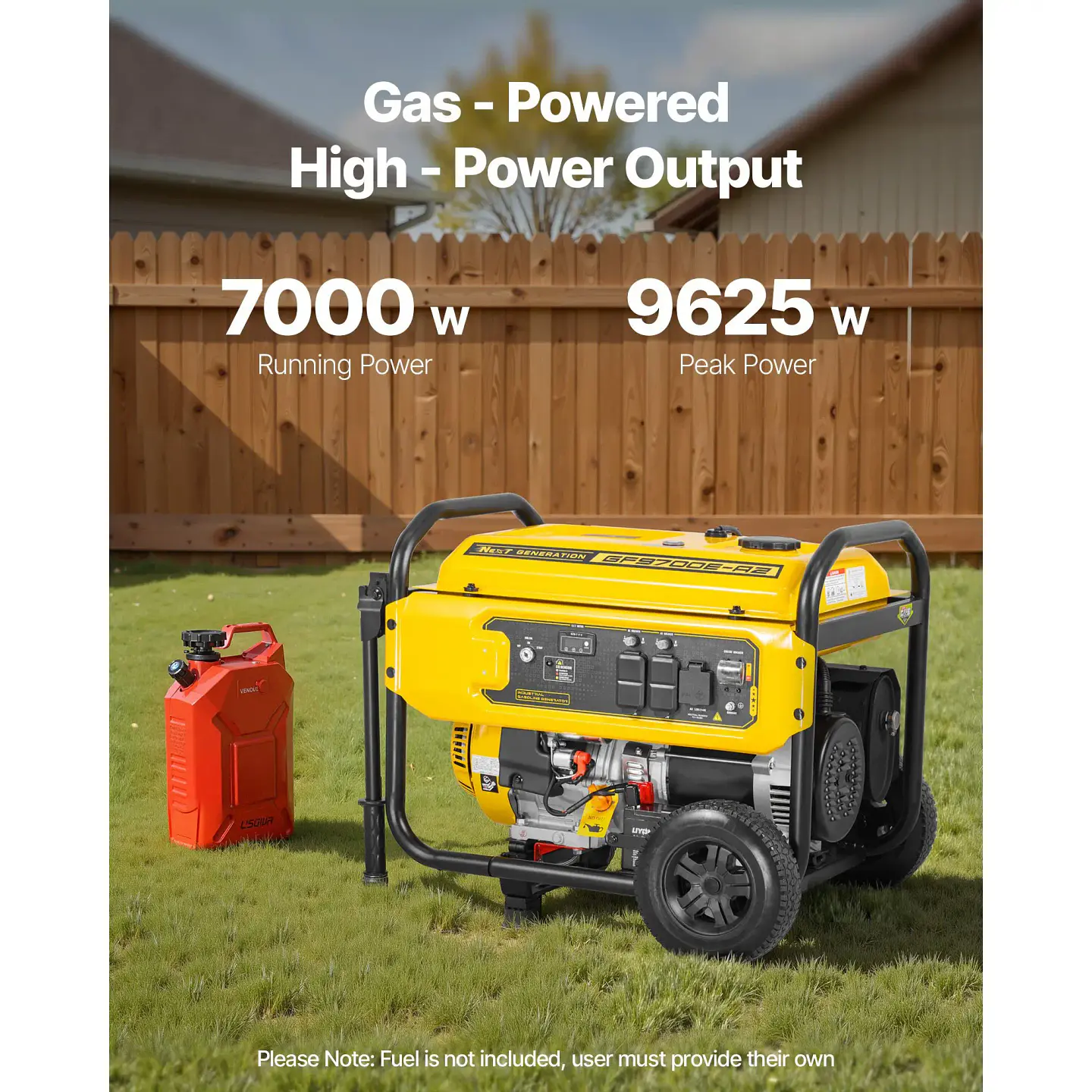 Portable Gasoline Generator, 9,625 W Advertised Peak | Nova Bliss 2