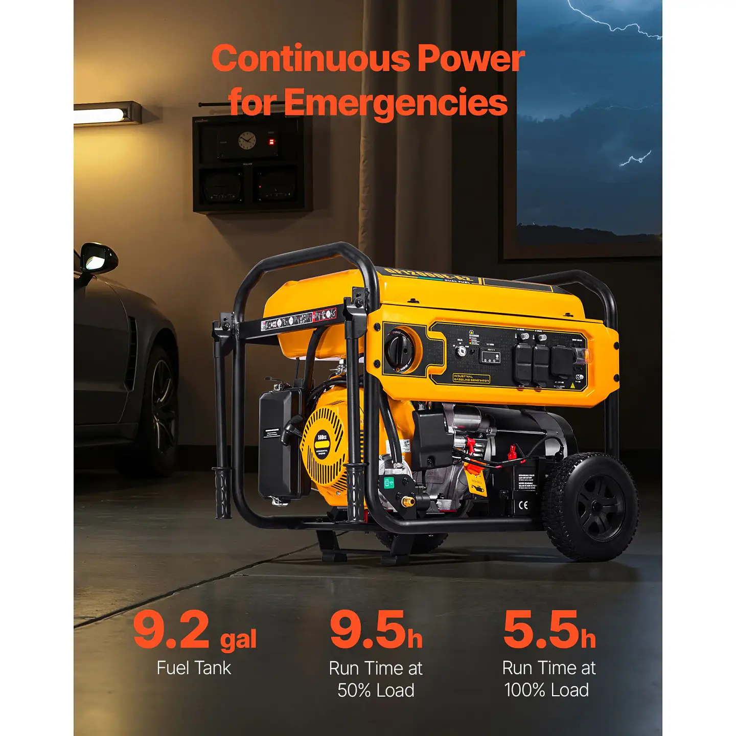 Portable Dual-Fuel Gasoline / LPG Generator | Nova Bliss 3