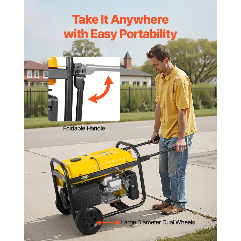 Portable Gasoline Generator, 9,625 W Advertised Peak | Nova Bliss 4