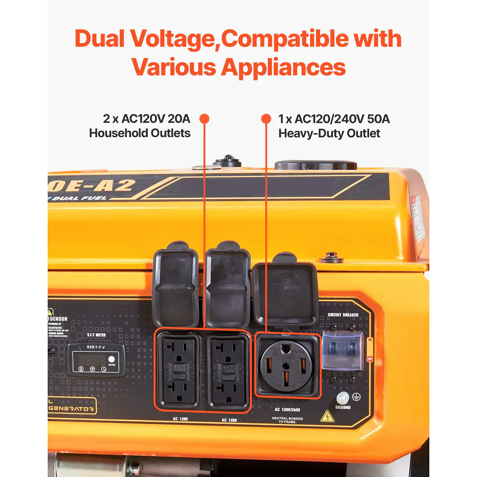 Portable Dual-Fuel Gasoline / LPG Generator | Nova Bliss 5