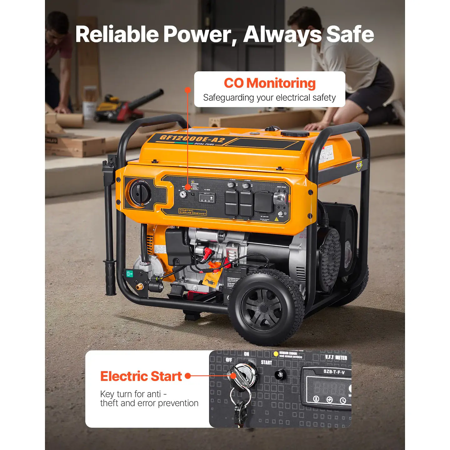 Portable Dual-Fuel Gasoline / LPG Generator | Nova Bliss 6