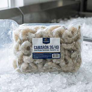 CAMARÓN 36/40 CRUDO PELADO Y DESVENADO (1 Killo)