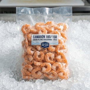 CAMARÓN 100/150 COCIDO PELADO Y DESVENADO (1 kilo)