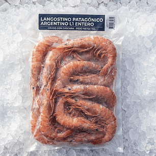 LANGOSTINO PATAGÓNICO ARGENTINO L1 y L2 ENTERO CRUDO CON CÁSCARA (AL DETALLE Y POR MAYOR), POR COTIZACIÓN