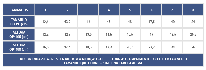 OP1195D / OP1195I - Dyna-Ort - Suporte pediátrico Dinâmico Fixo para Tornozelo-Pé Pendente (Curto+Alto) 