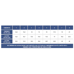 OP1195D / OP1195I - Dyna-Ort - Suporte pediátrico Dinâmico Fixo para Tornozelo-Pé Pendente (Curto+Alto) 