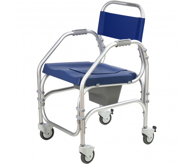 Cadeira Sanitária e de Banho Pacific Skin com Rodas 1