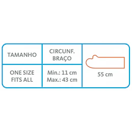 OSL4350 - Protetor de braço para ortóteses e gesso - modelo curto