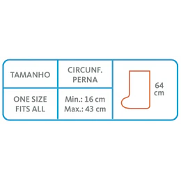 OSL4490- Protetor de perna para ortóteses e gesso - modelo curto 