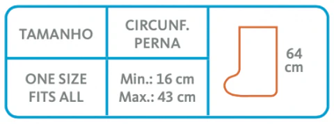 OSL4490- Protetor de perna para ortóteses e gesso - modelo curto 
